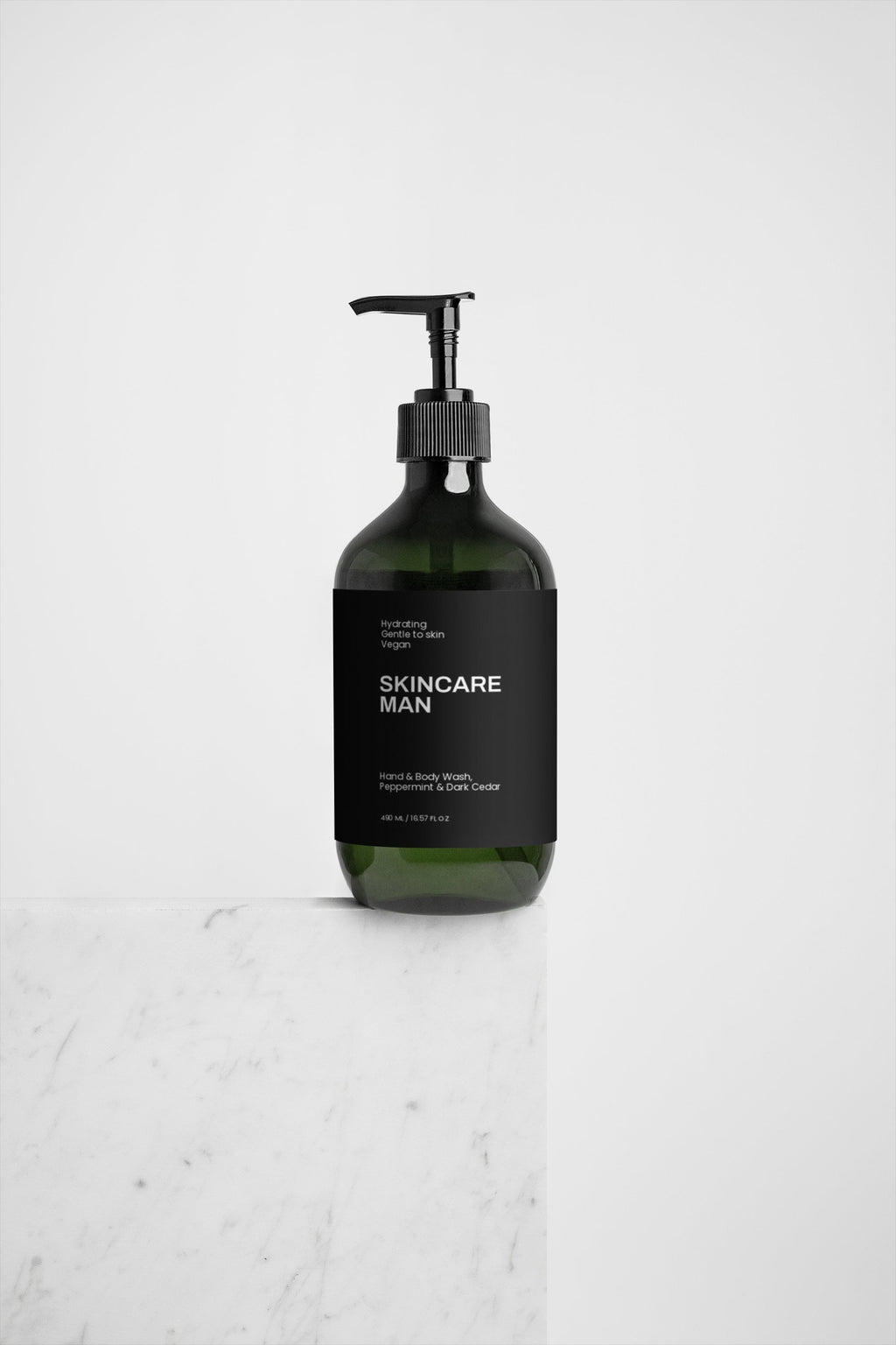 Hand & Body Wash, Peppermint & Dark Cedar