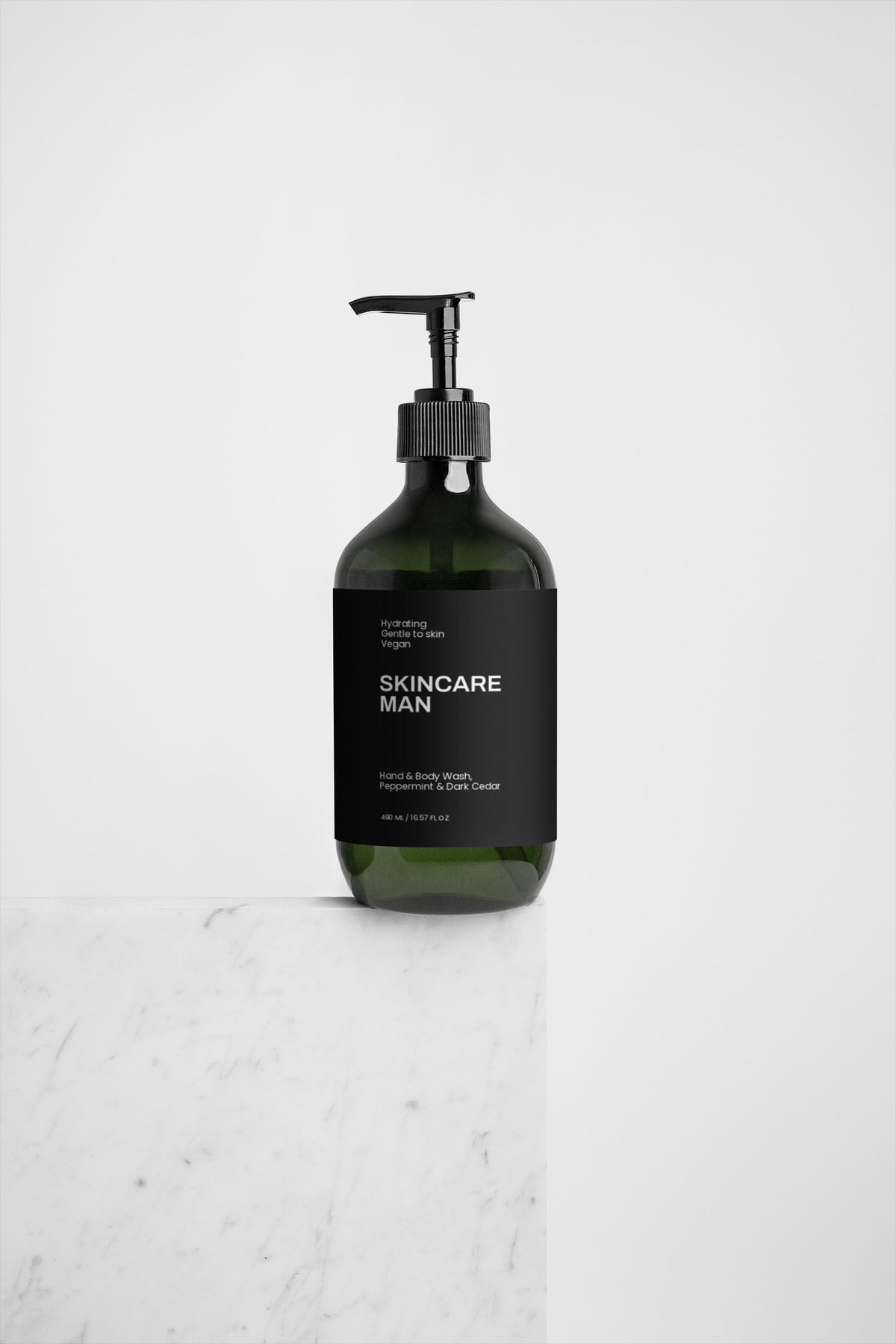 Hand & Body Wash, Peppermint & Dark Cedar