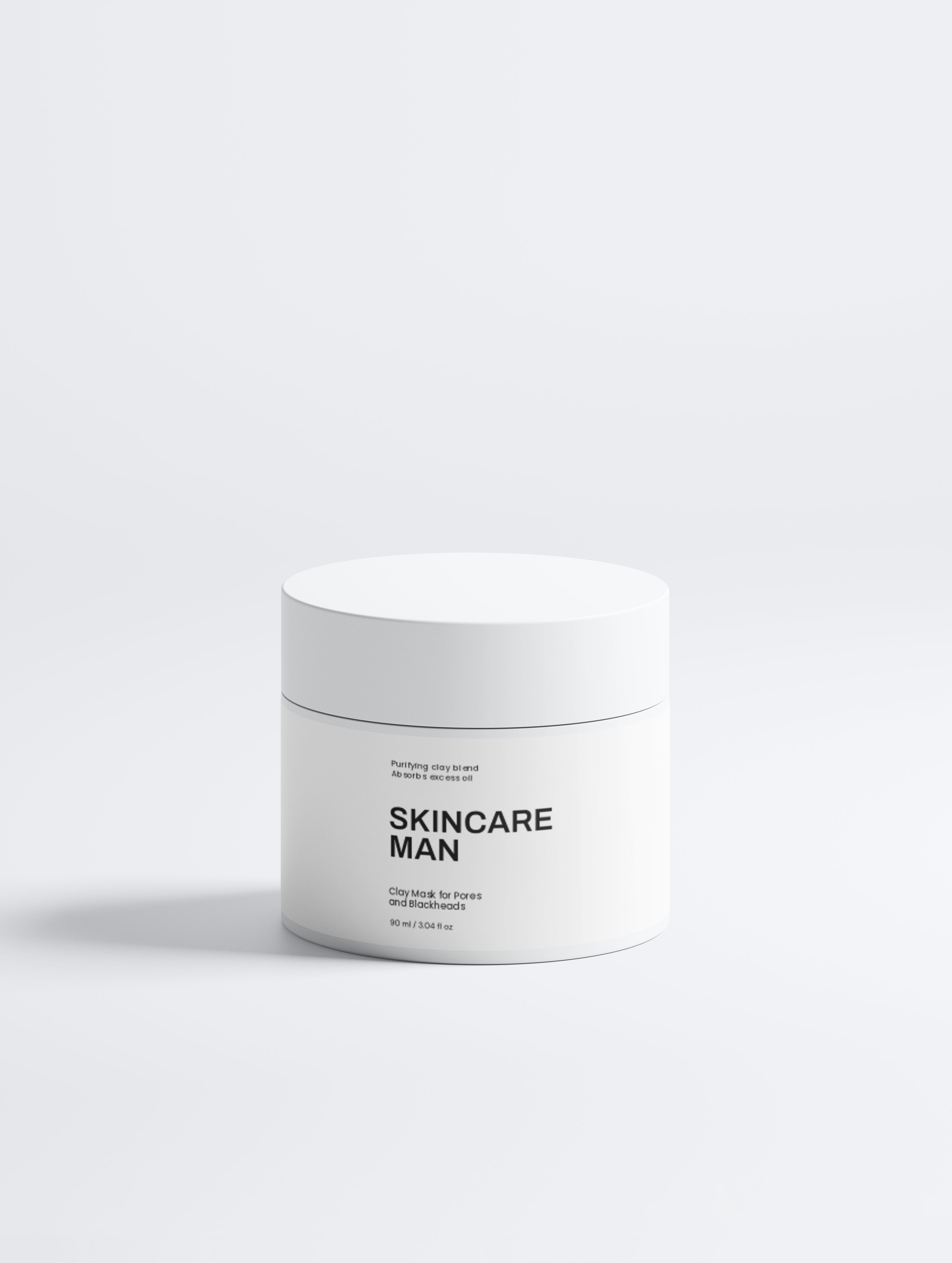 Skincare Man jar on a white background