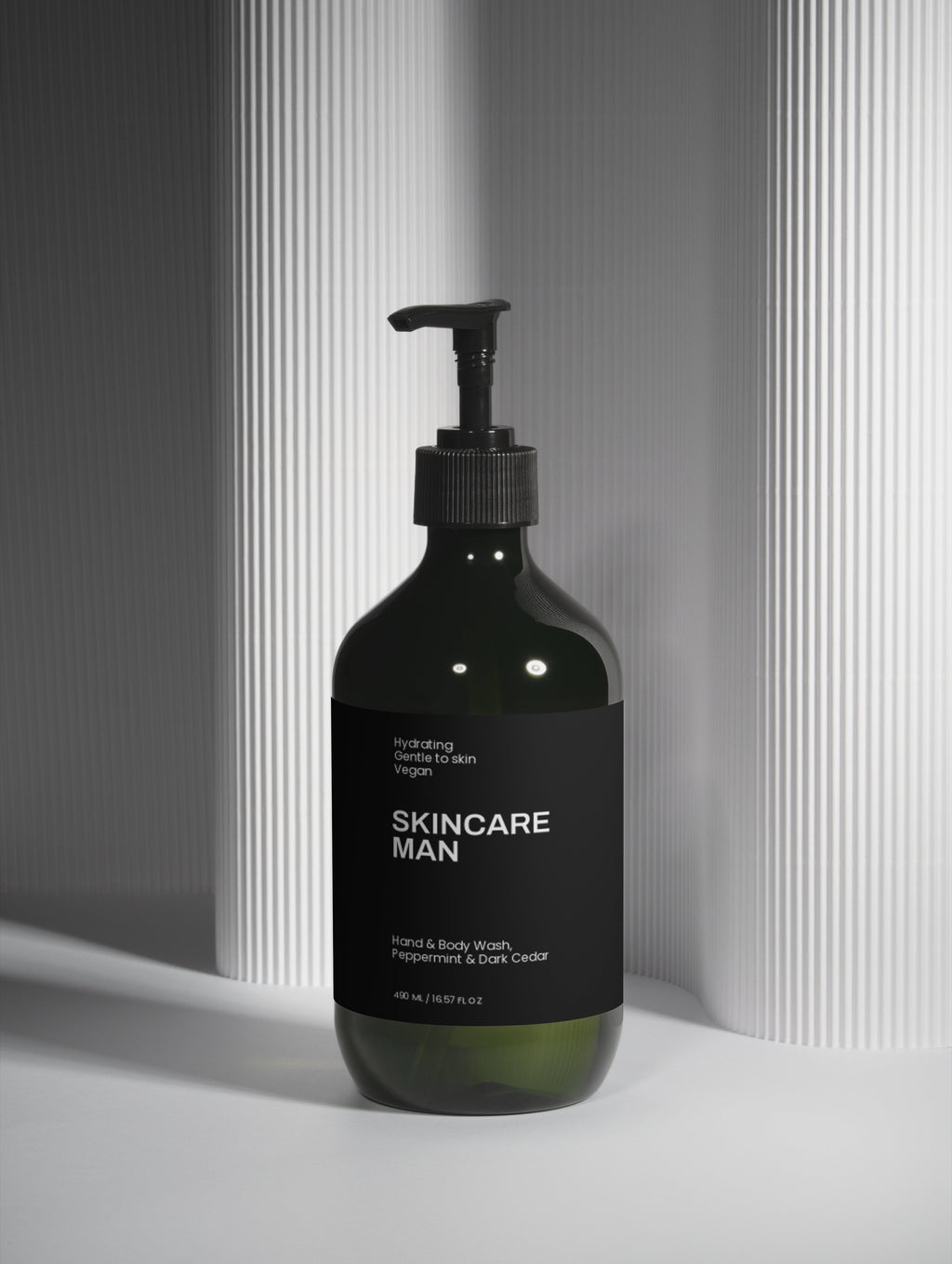 Hand & Body Wash, Peppermint & Dark Cedar
